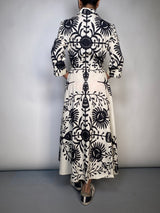 Vestido Blanco Estampado