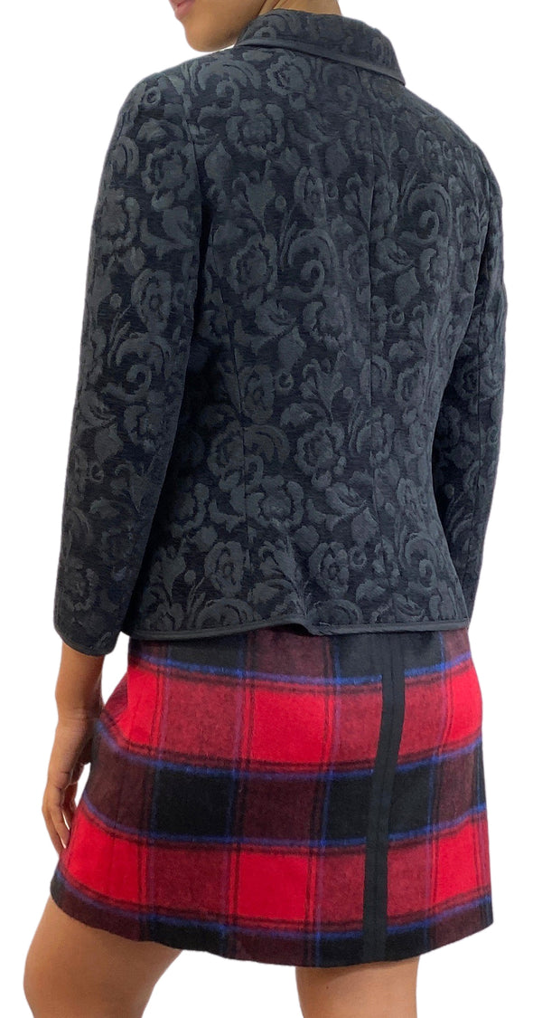 Chaqueta Jacquard Negro