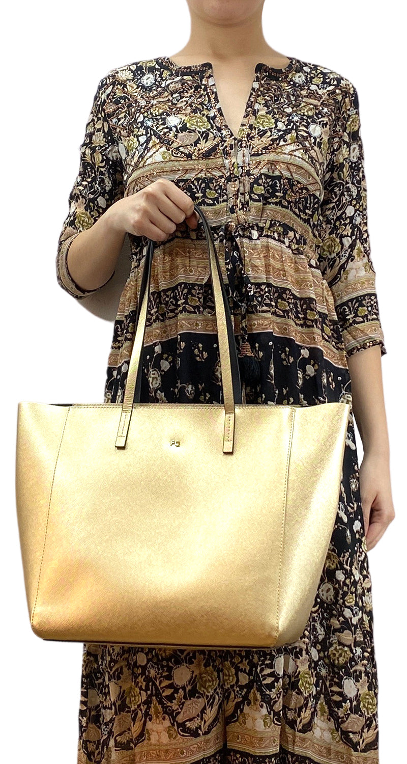 Cartera Tote Bag Dorada