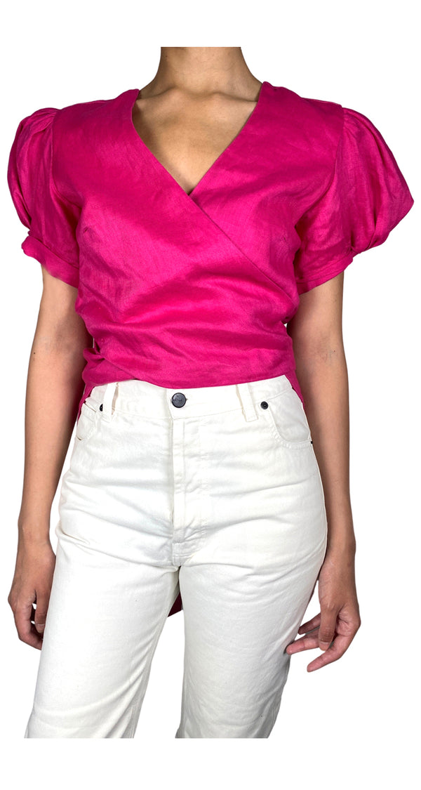 Blusa Lino Fuscia