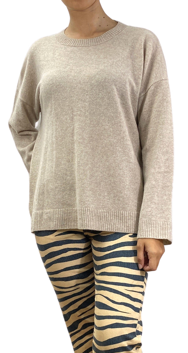 Sweater Beige Lana Merino