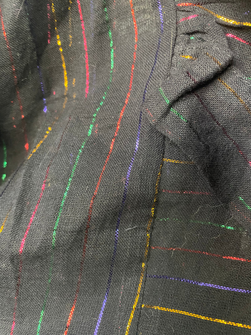 Blusa Negra Fibras Metalizadas