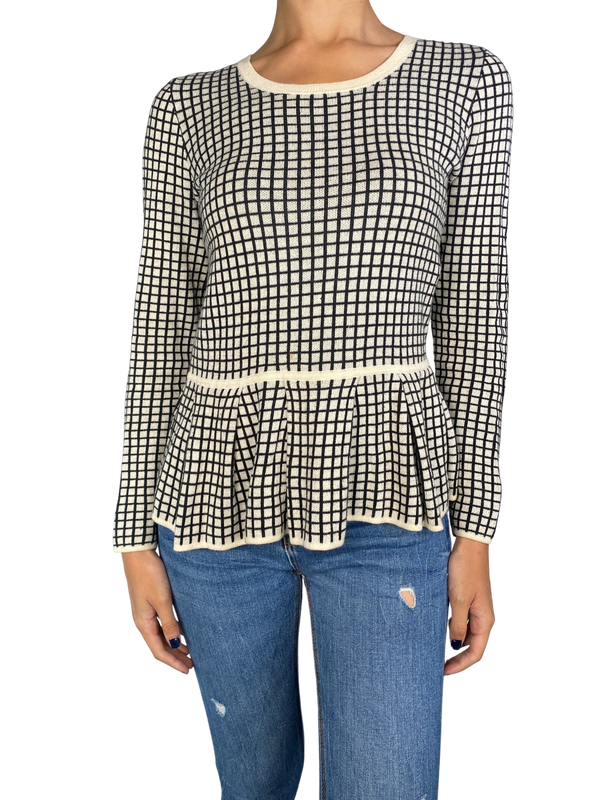 Sweater Vuelos Diseño Cuadros