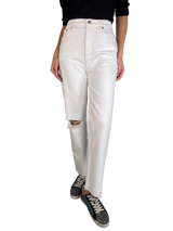 Jeans Blancos Rasgados