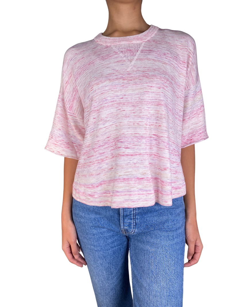Sweater Rosado Jaspeado