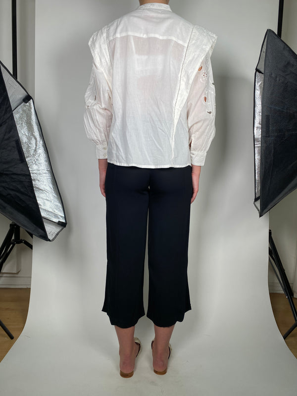 Blusa Blanca Guipur