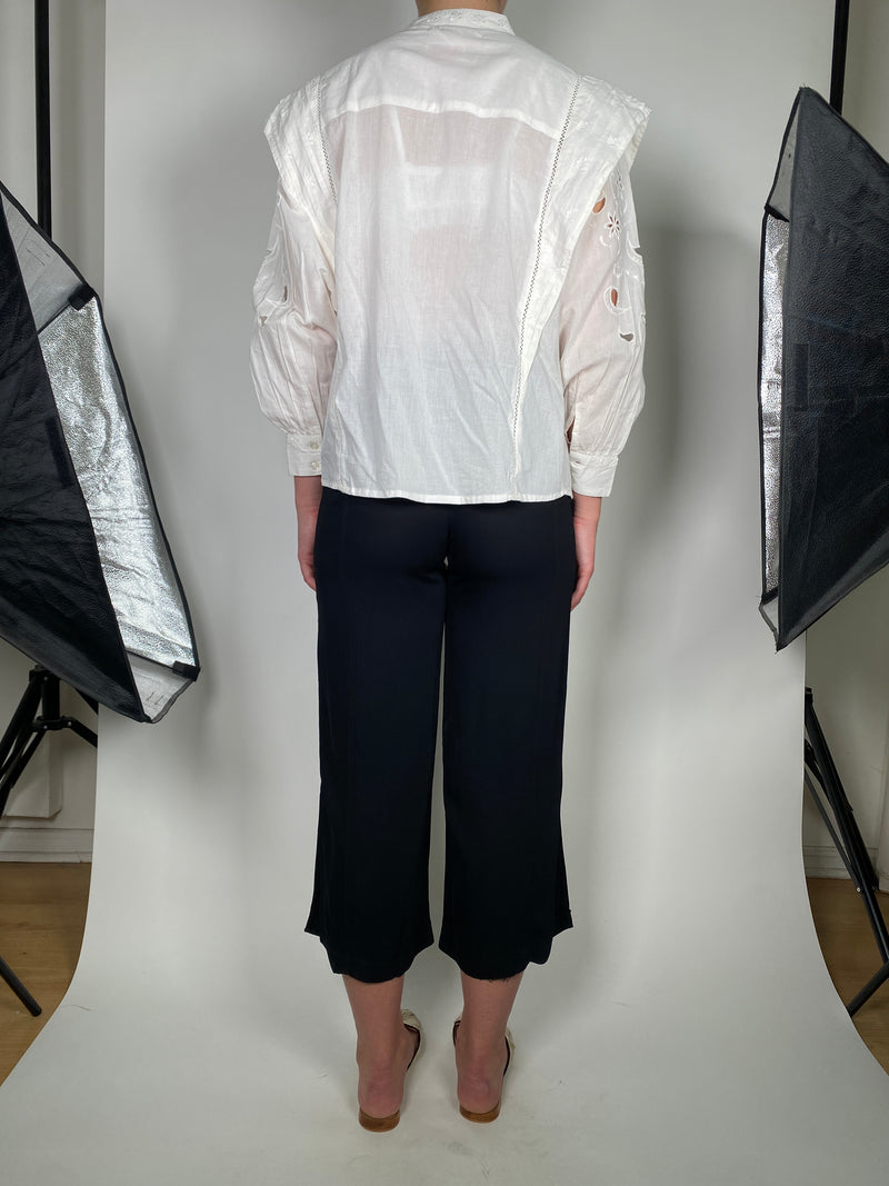 Blusa Blanca Guipur