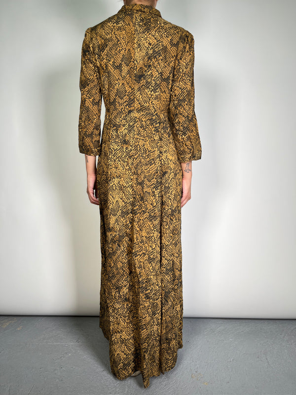 Vestido Maxi Animal Print
