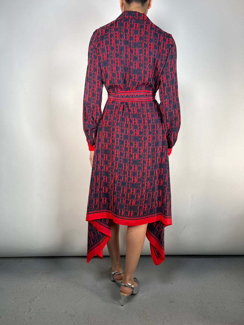 Vestido Viscosa Y Seda Monogram