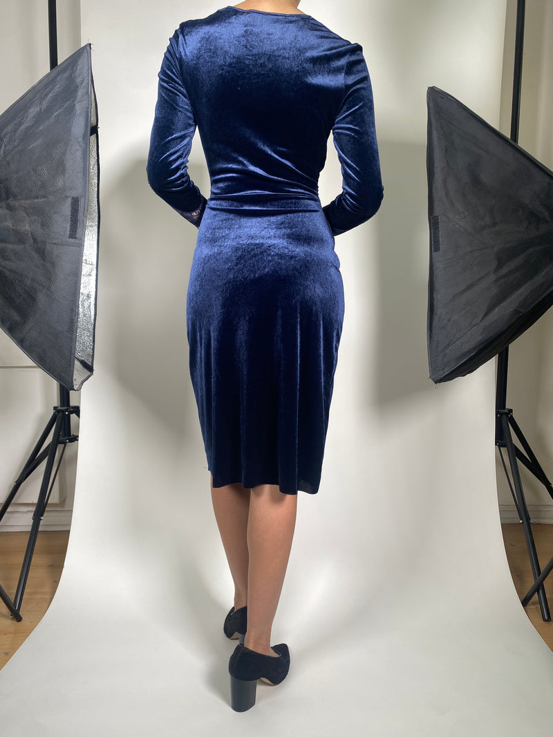 Vestido Azul Velvet