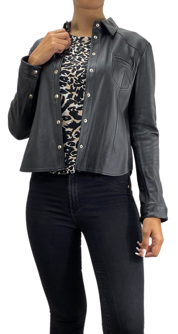 Camisa Owl Cuero