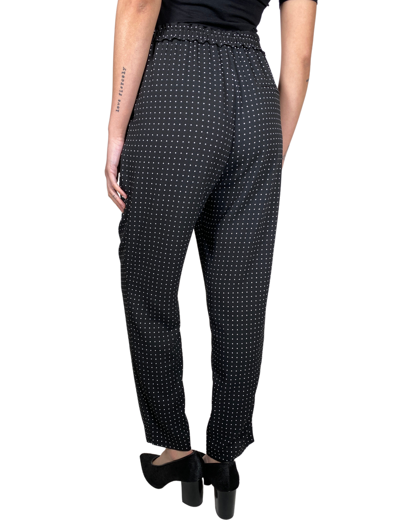 Pantalón Negro Estampado