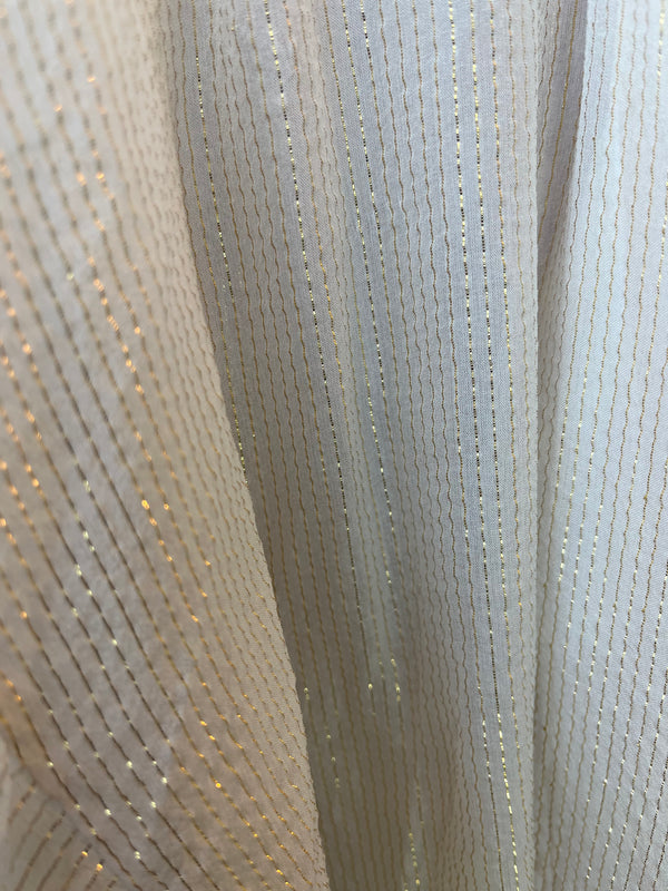 Blusa Beige Fibras Metalizadas