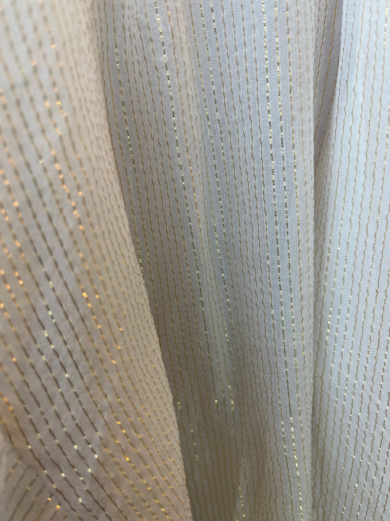 Blusa Beige Fibras Metalizadas
