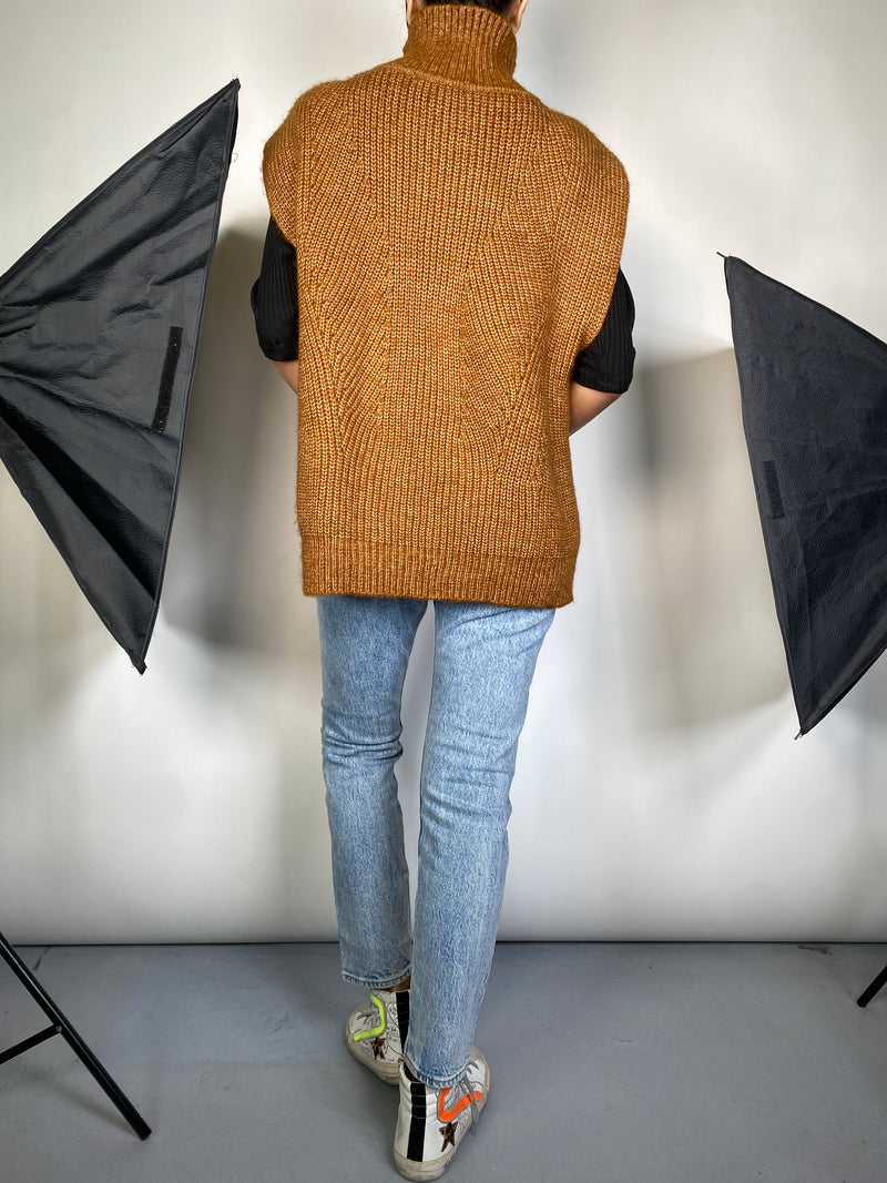 Sweater Terracota Botones