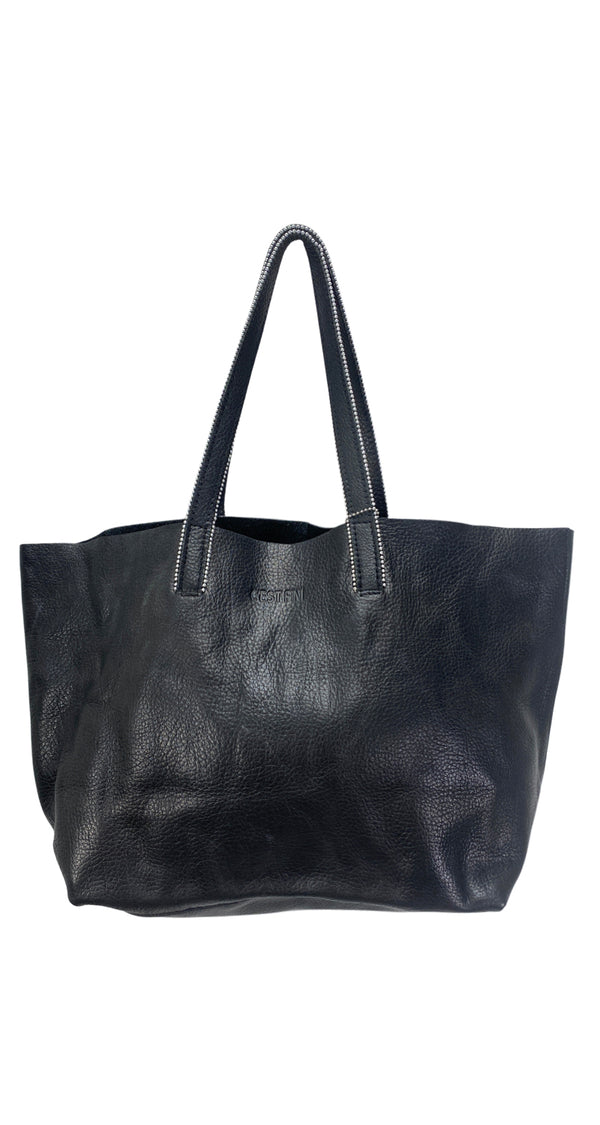 Cartera Cuero Negro