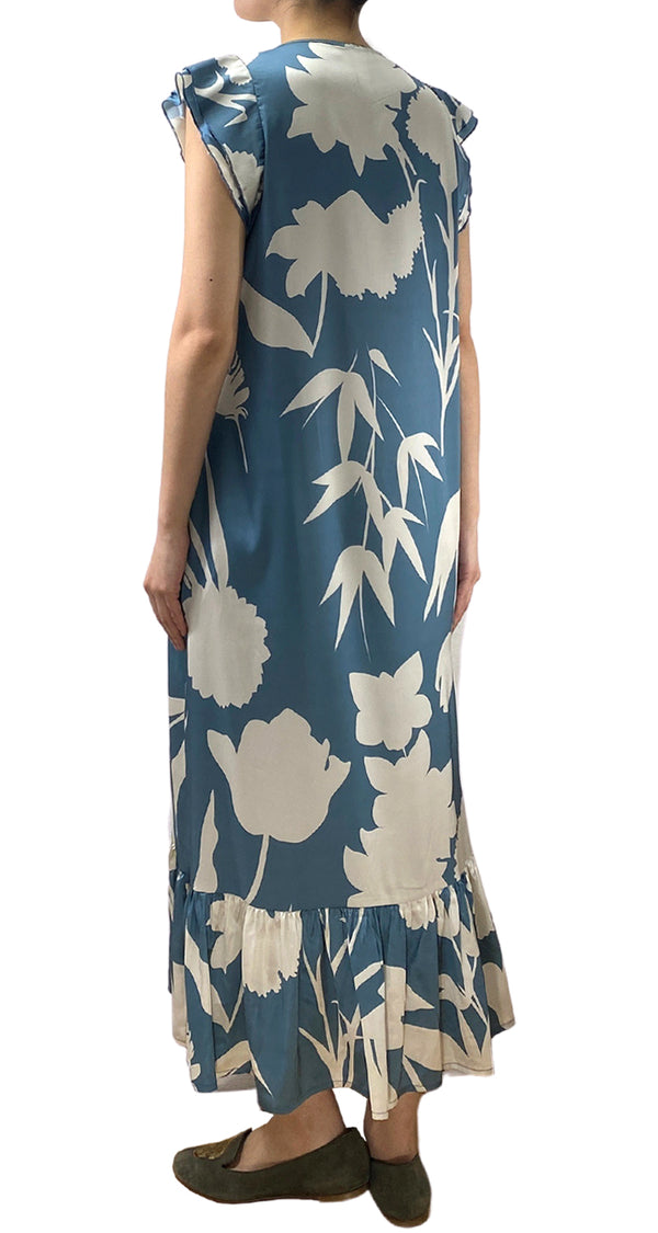 Vestido Estampado Satinado