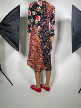 Vestido Midi Estampado Flores