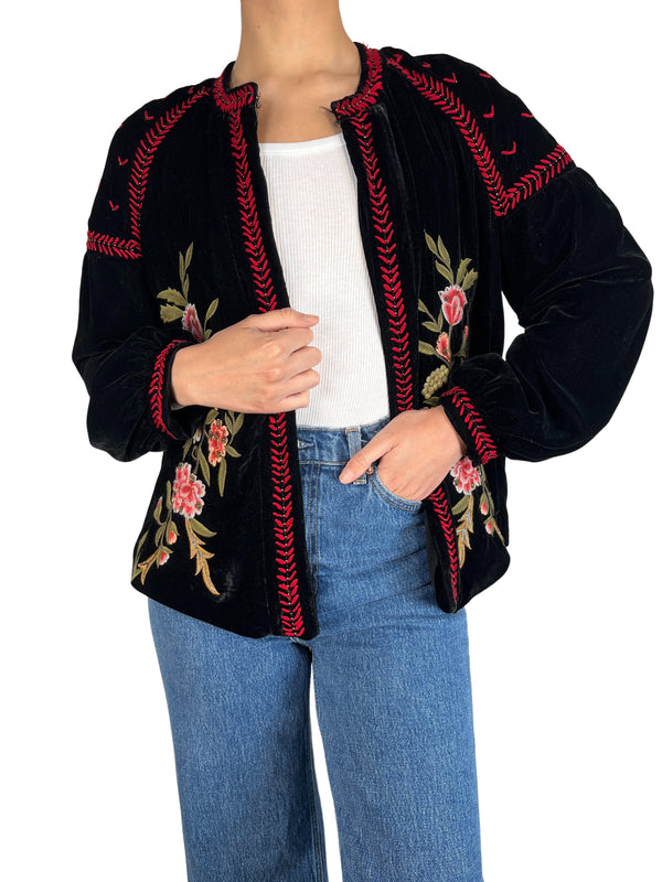 Chaqueta Velvet Bordada
