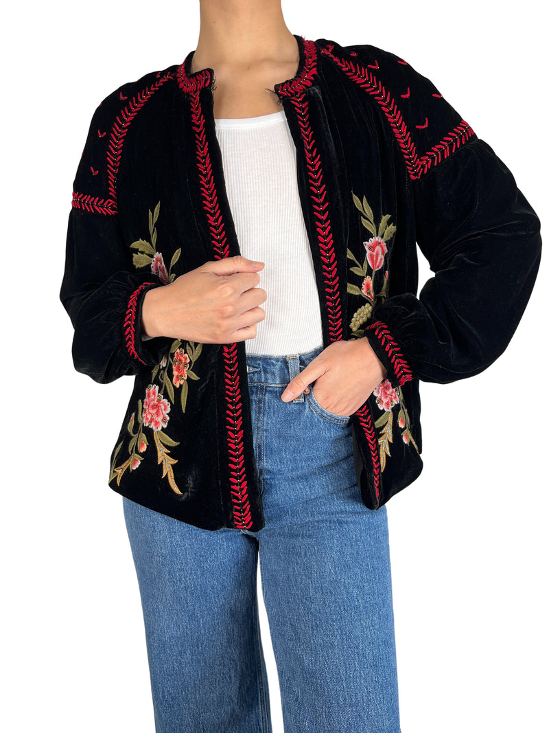 Chaqueta Velvet Bordada