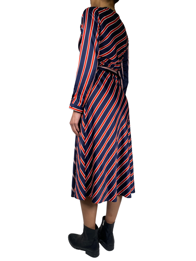 Wrap Dress a Rayas