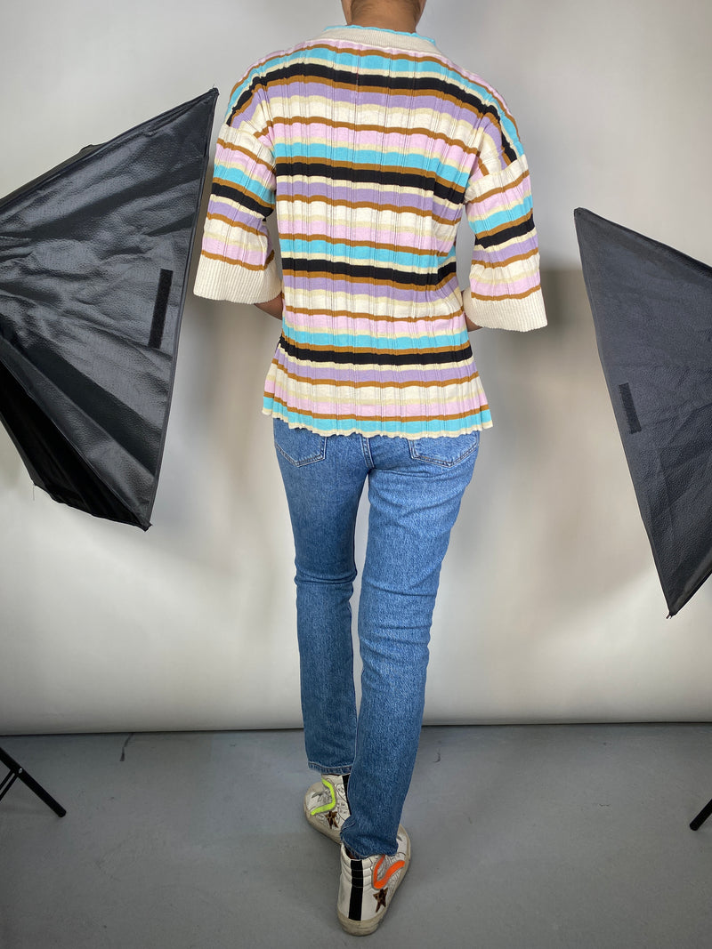Polera Tejida de Rayas