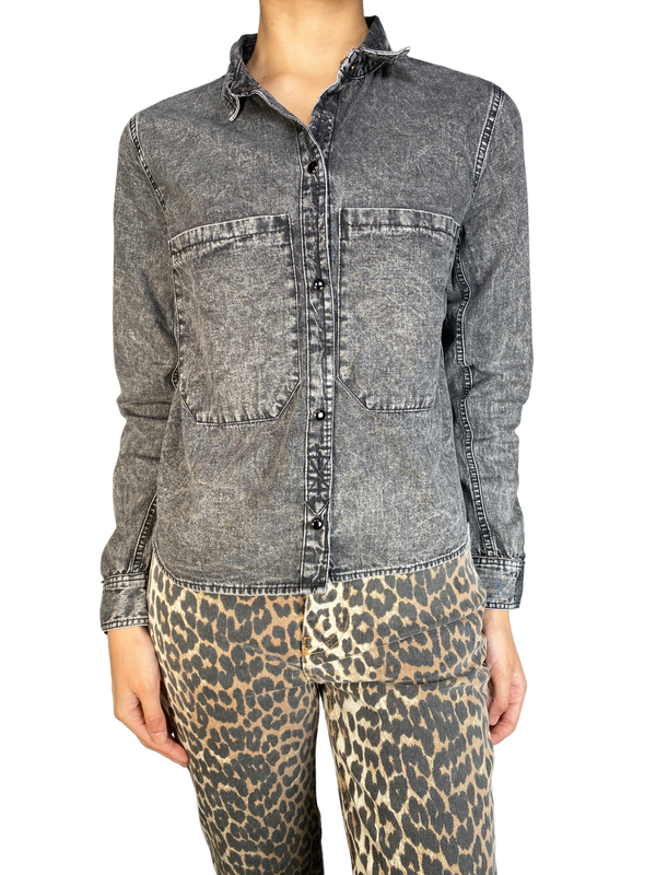 Camisa Suede Denim