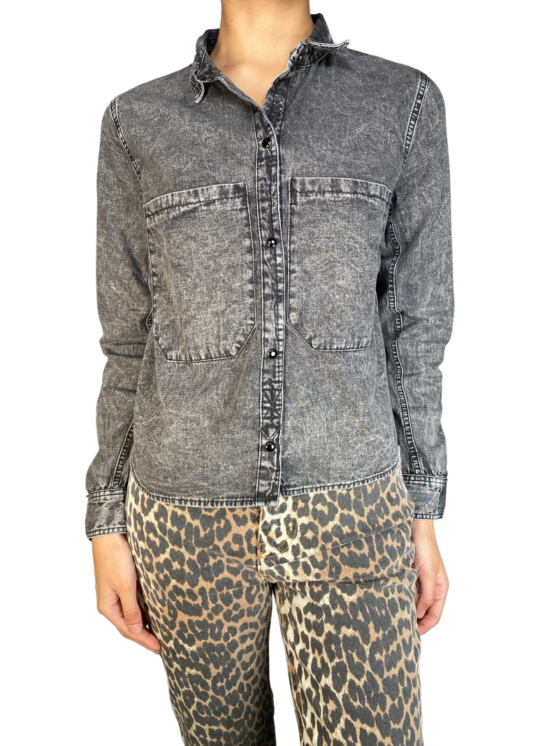 Camisa Suede Denim