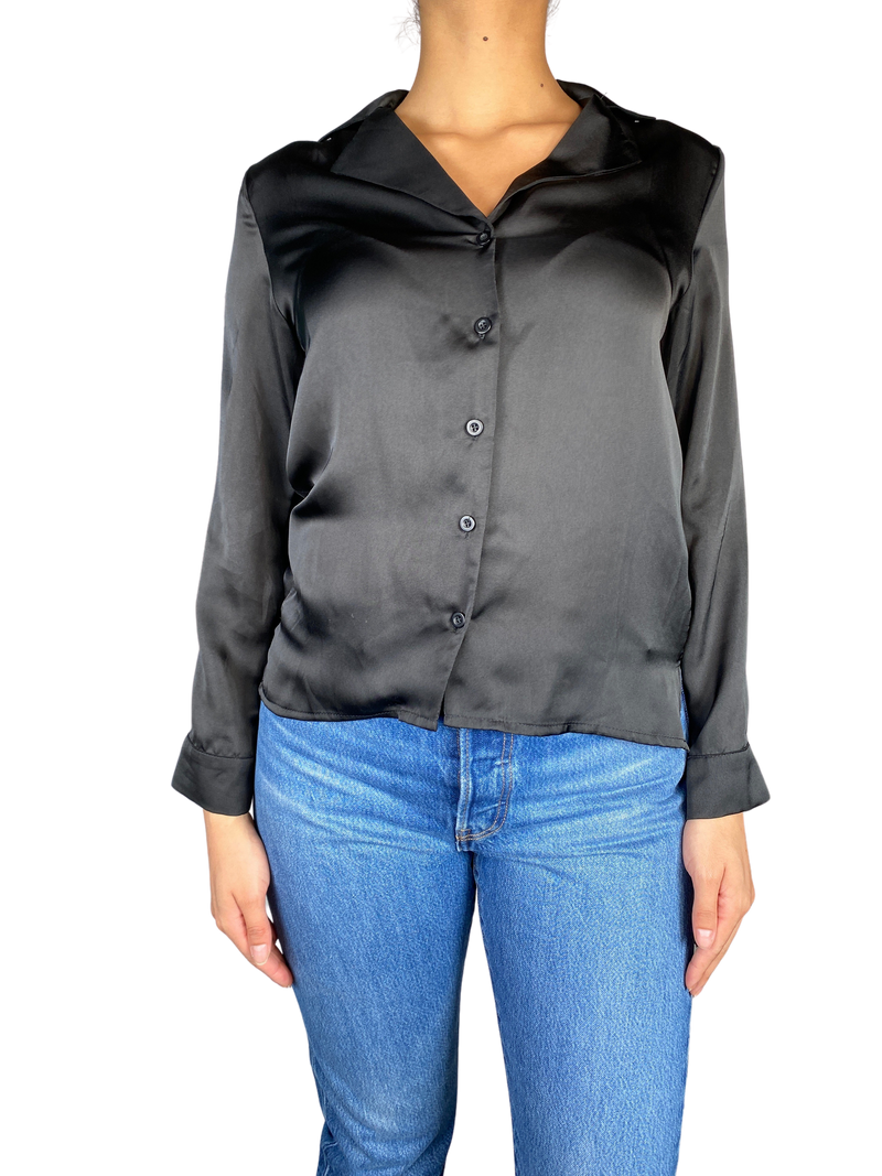 Blusa Negra Seda