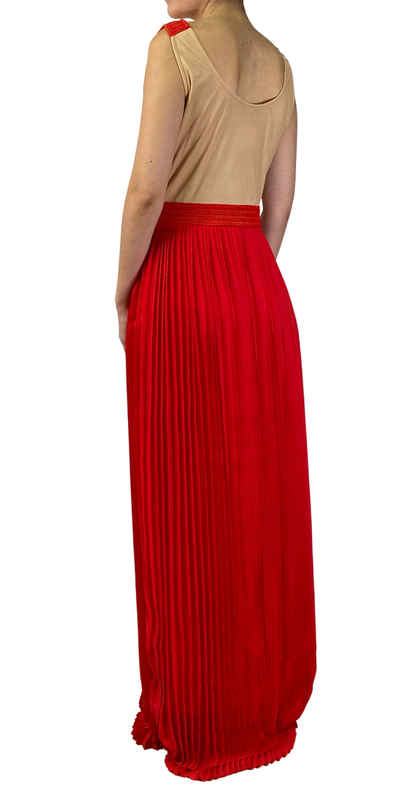 Vestido Maxi Plisado