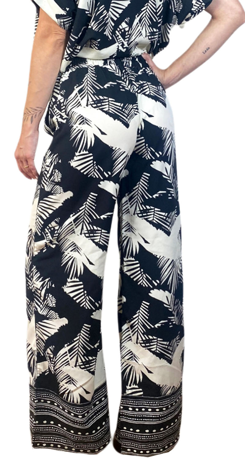 Pantalón Tela Hojas