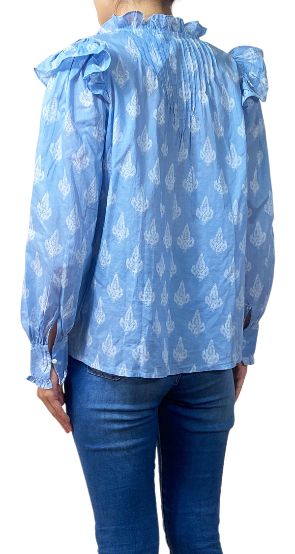 Blusa Azul Paisley