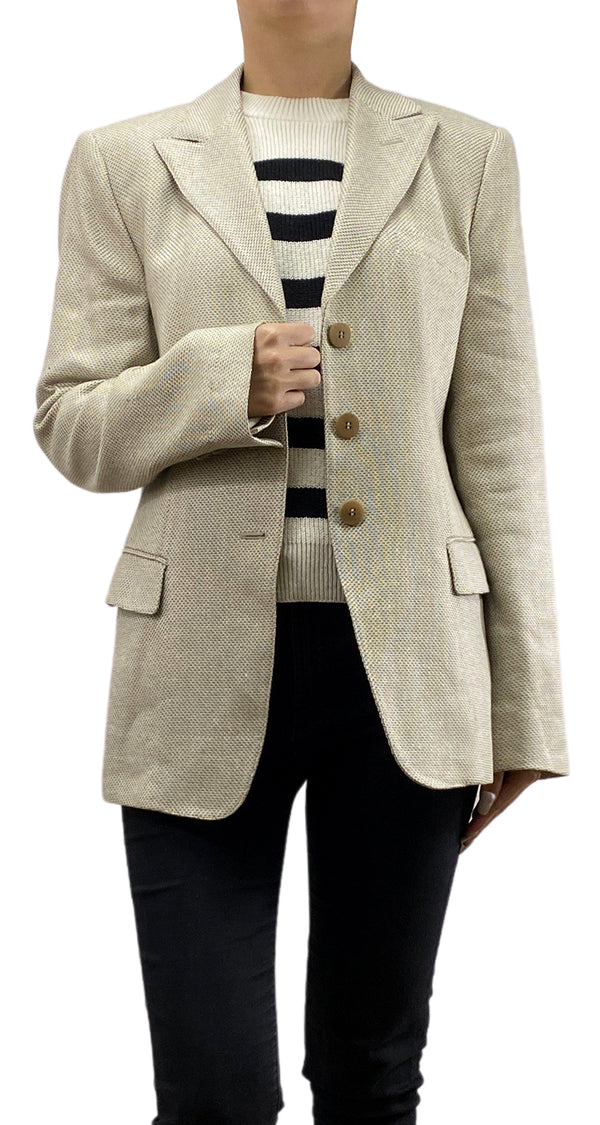 Blazer Beige Botones