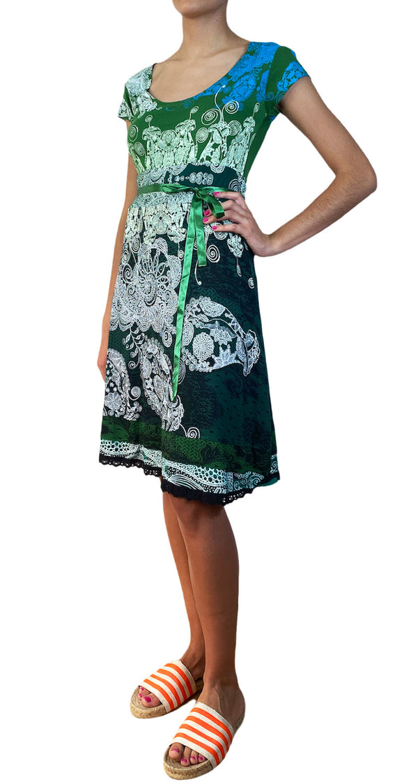 Vestido Verde Paisley