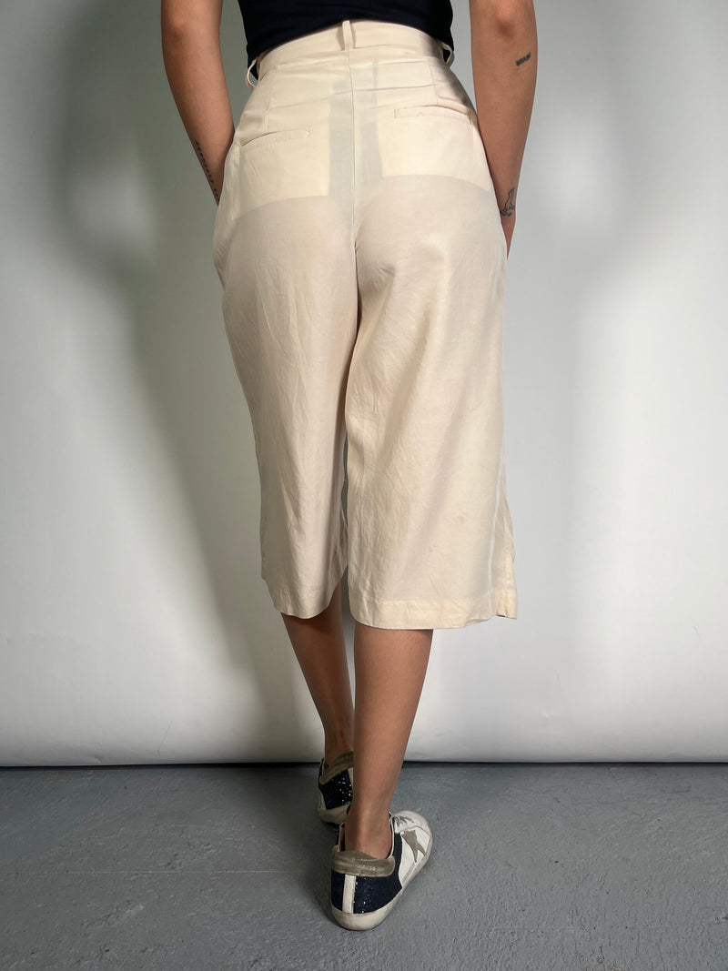 Pantalón Beige Culotte