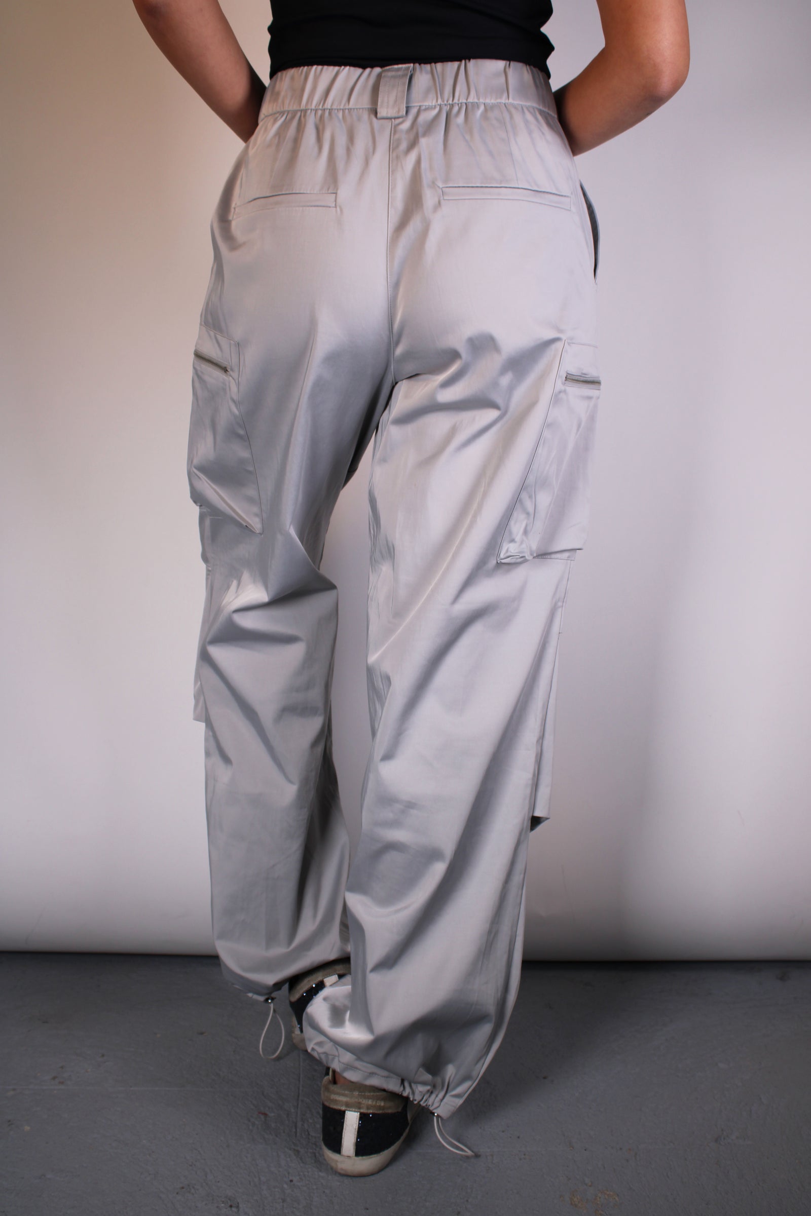 Pantalon Bombacho Satinado ZARA – Market People - Main Image