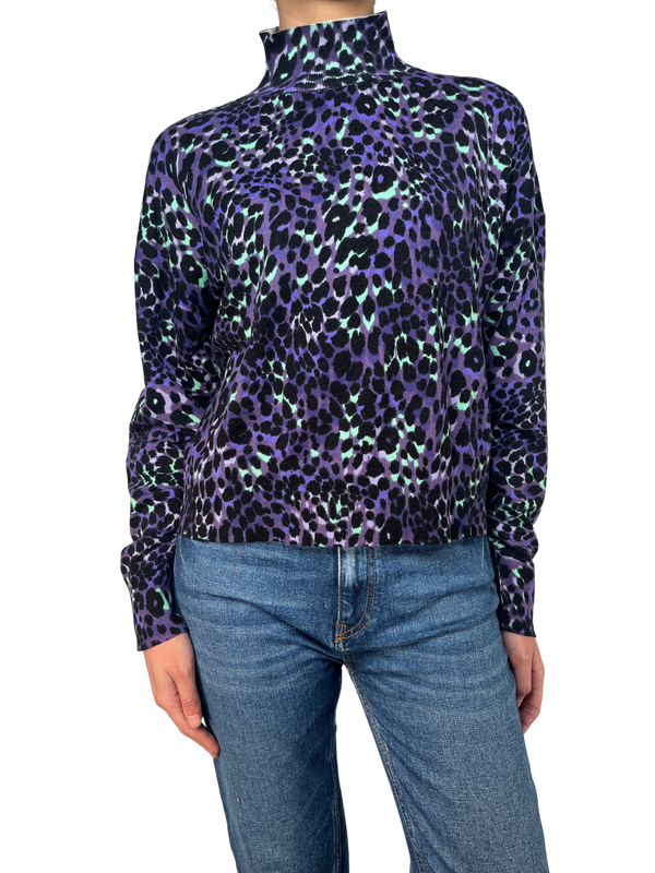 Sweater Leopardo Morado