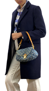 Louis Vuitton "Denim Pleaty Mini" Cartera de Hombro