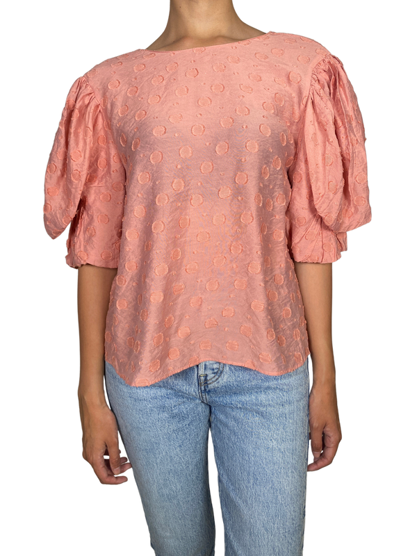 Blusa Rosada  Bordada