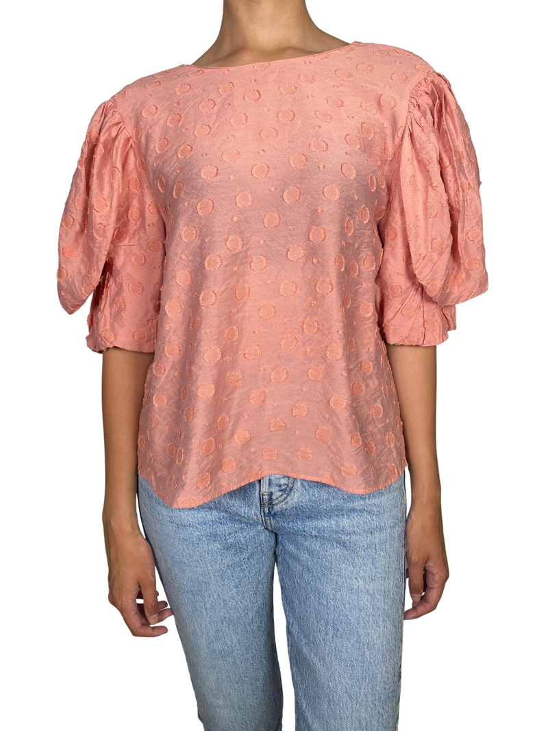 Blusa Rosada  Bordada