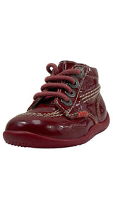 Botines Burdeo Charol