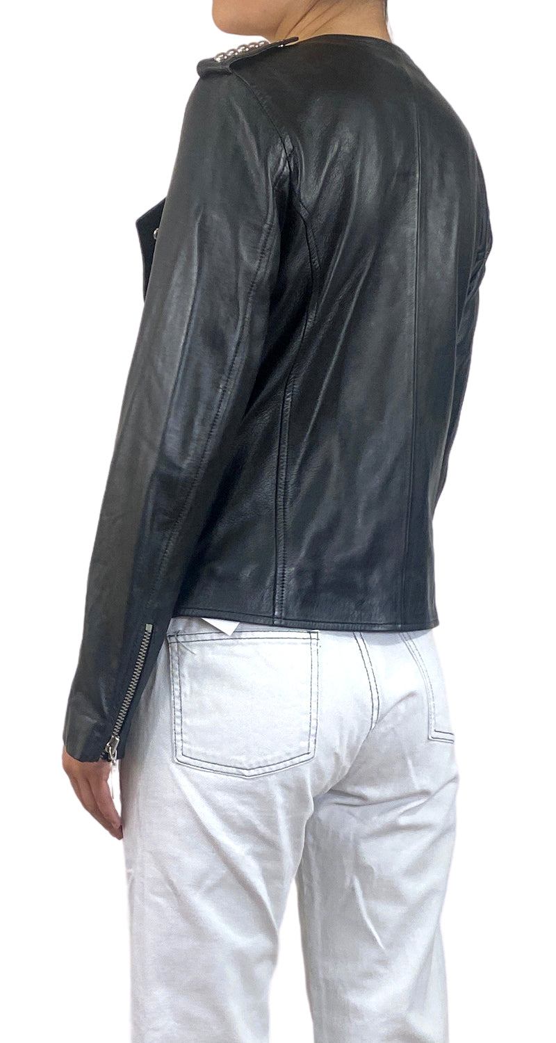 Chaqueta Cuero Tachas