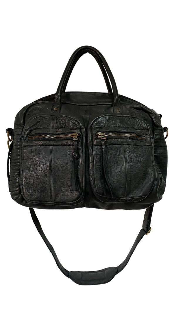 Bolso Negro Cuero