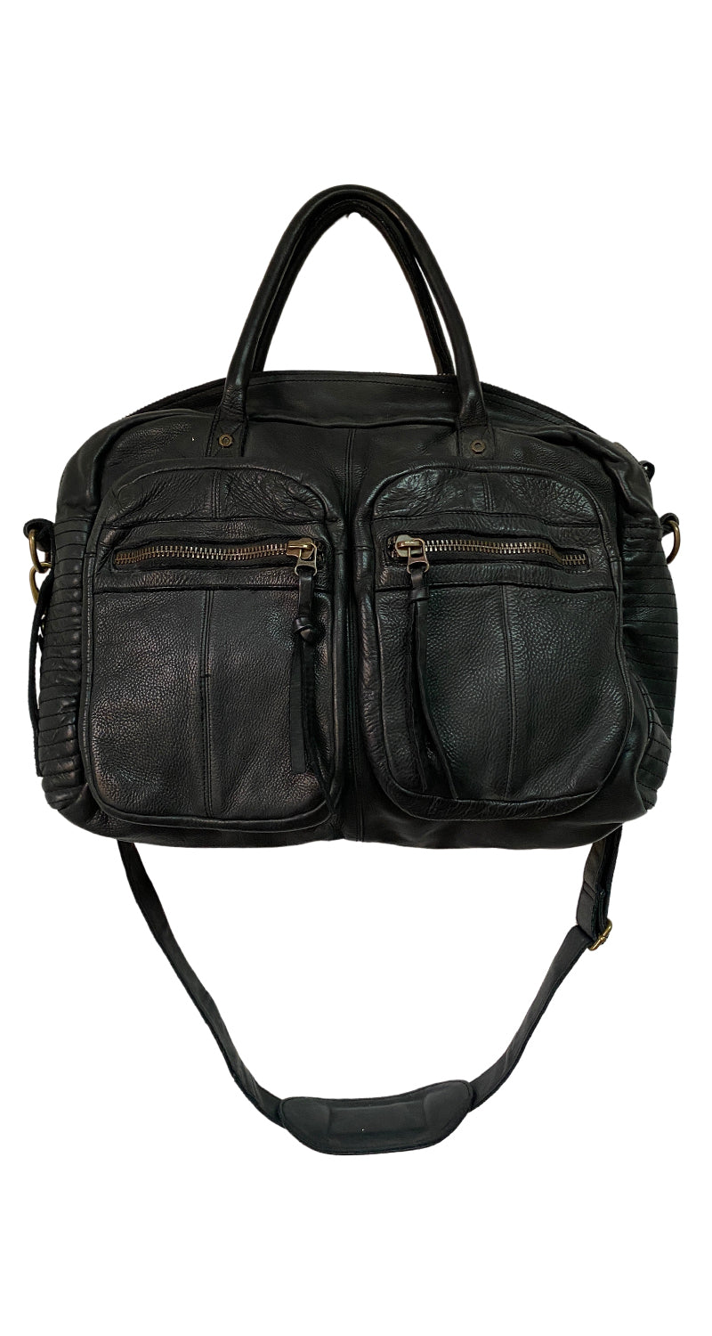 Bolso Negro Cuero