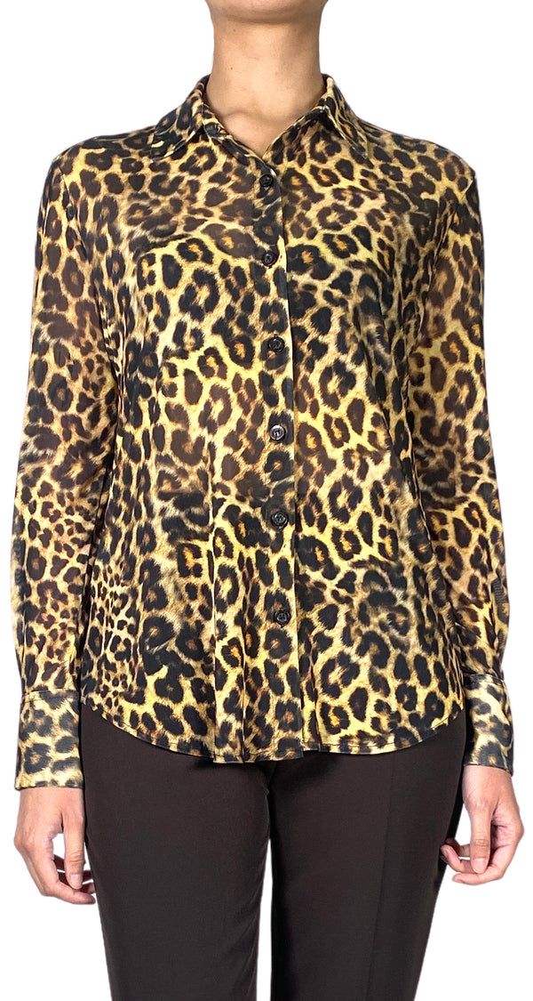Blusa Traslucida Leopard