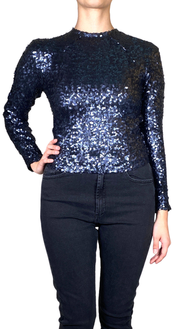 Blusa Lentejuelas Azul