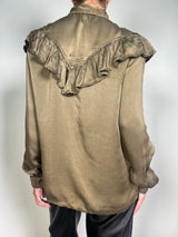 Blusa Cupro Caqui