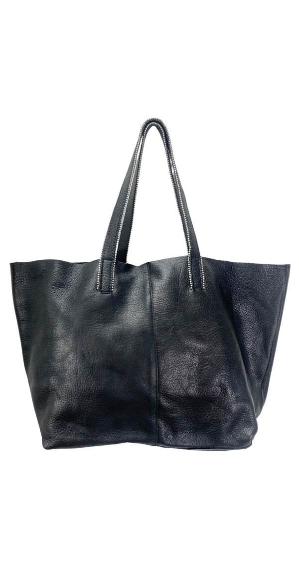 Cartera Cuero Negro