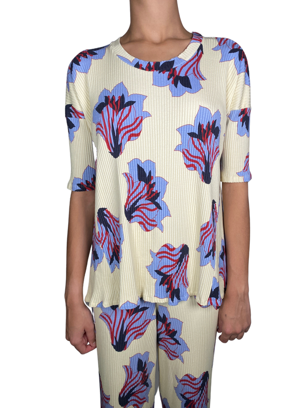 Polera Rib Estampada