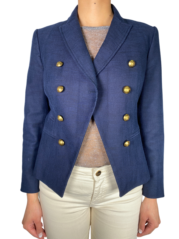 Blazer Azul Botones Dorados